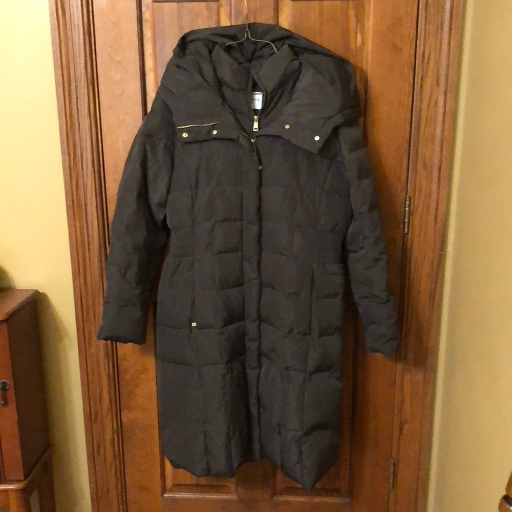 Cole Haan signature down and polyester long coat. Size large